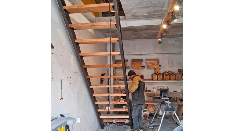 Installation de l'escalier