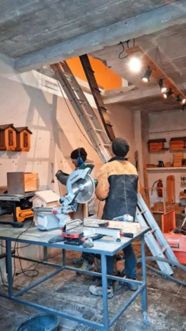 Installation de l'escalier